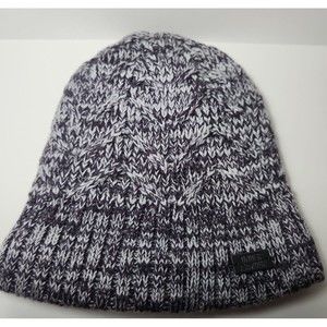 Under Armour GREY/white CHUNKY KNIT Women’s UA Around Town Fleece Beanie OSFM